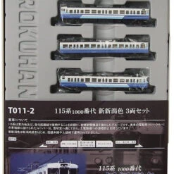 Rokuhan T011-2 JR Series 115 Suburban Train New Niigata Color 3 Cars Set (Z Scale)