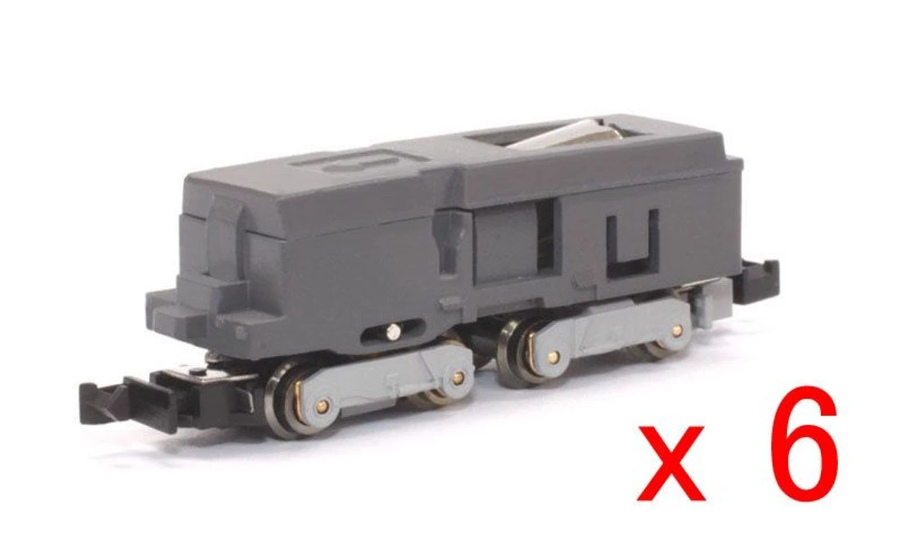 Other 6 Pieces Of Rokuhan SA002-1 Z Shorty Powered Motorized Chassis (Shinkansen Type) Value Set (Z Scale)