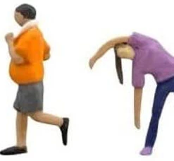 Tomytec (Ningen 141) Model People 'Exercise People' (N Scale)