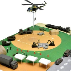 Tomytec Hundred Views Of The Working Vehicle Series 003 Self-Defense Forces Disaster Prevention Training Site 1 Carton (8 Pcs.) (N Scale)