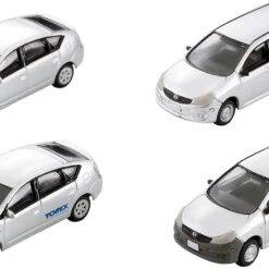 Tomytec The Car Collection Basic Set Select Business Car Silver (4 Cars) (N Scale)