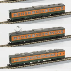 Rokuhan T001-2 JNR Series 113 Suburban Train Shonan Color 5 Cars Add-on Set (Z Scale)
