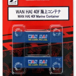 Rokuhan A101-9 40f Marine Container WAN HAI (2 Pcs.) (Z Scale)
