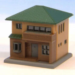 Rokuhan S044-2 Two-Storied House C (Brown) (Z Scale)