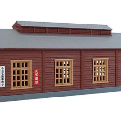 Rokuhan S051-2 Wood Engine House (Brown) (Z Scale)