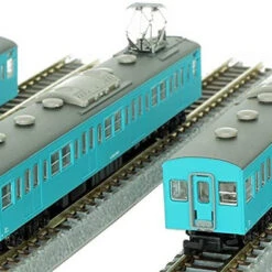 Rokuhan T022-12 JNR Series 103 Sky Blue Low Cab Type 4 Cars Set (Z Scale)