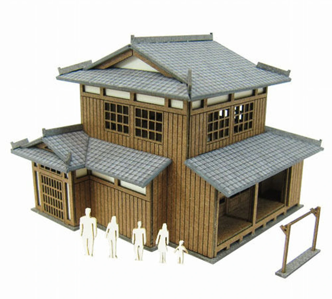 Sankei MP01-141 House B 1/220 Z Scale Paper Kits