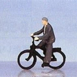 Kato 24-214 Model People 'Middle-aged People On A Bicycle' (N Scale)