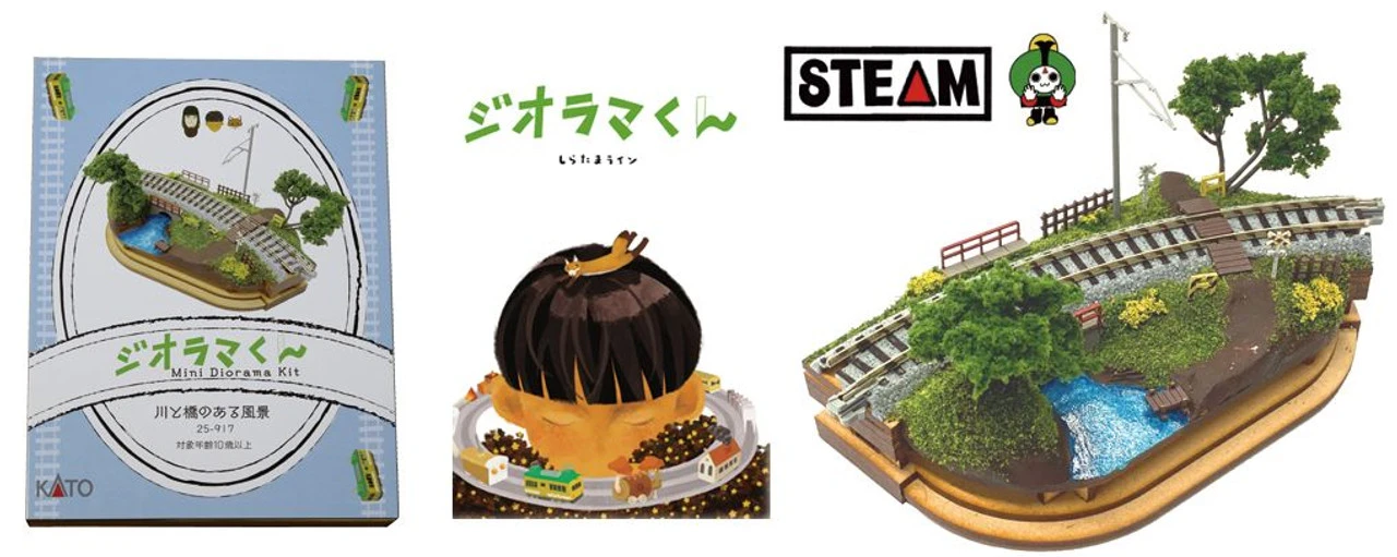Kato 25-917 Mini Diorama Kit Picture Book 'Diorama-kun'
