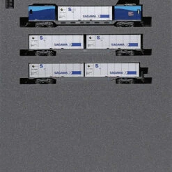 Kato 10-1722 Series M250 Super Rail Cargo (U50A Container Loading) 4 Cars Add-on Set A (N Scale)