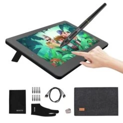 BOSTO BT-12HDT Portable 11.6 Inch HD H-IPS LCD Graphics Drawing Tablet 1366x768 Display With Touchscreen