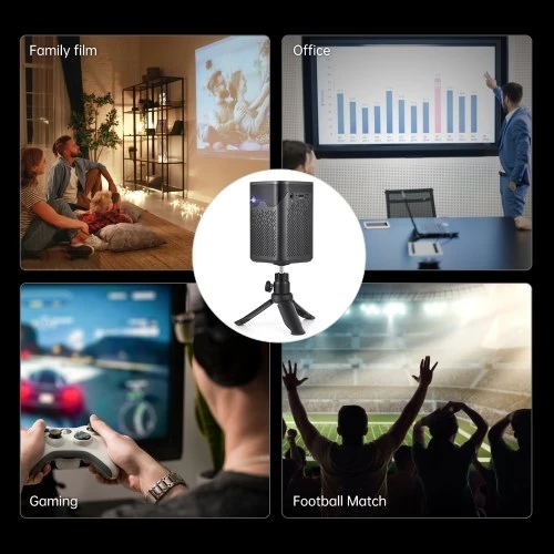 4K DLP D063 Wireless Portable Movie Projector 30000hrs Lamp Life With Tripod Rack - Image 13