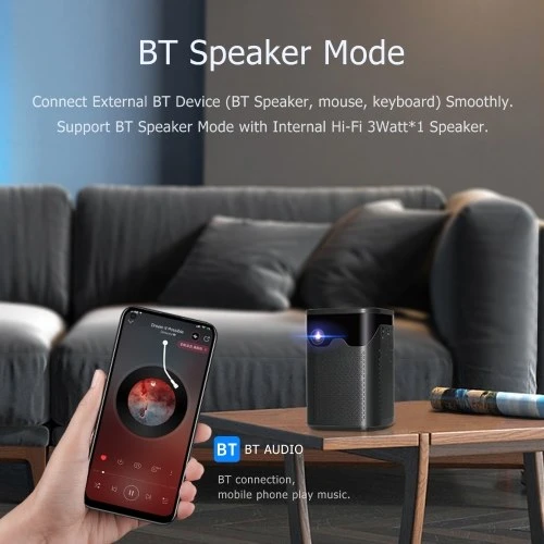 4K DLP D063 Wireless Portable Movie Projector 30000hrs Lamp Life With Tripod Rack - Image 14