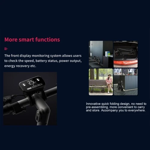 NAVEE N65 Electric Scooter For Adults/Teens 500W Motor 10-inch Pneumatic Tires - Image 18