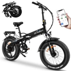 KAISDA K2 Pro Folding Electric Moped Bike Mountain Bicycle 20*4.0 Inch Fat Tire 350W Motor 48V 12.8AH Battery SHIMANO 21 Speed With Smart APP Control