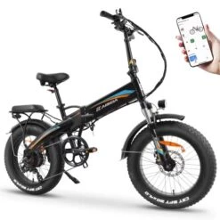 KAISDA K2P PRO Foldable 20'' X 4.0 Fat Tire Electric Bicycle Electric Snow Bike With 750W Motor 48V 15AH Battery 7-Speed Shifting With Smart App Control