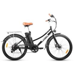 KAISDA K6 Ebike 26'' 350W Electric Mountain Bike 7-Speed E-Bike Commuter Bicycle With LED Display And Rear Rack