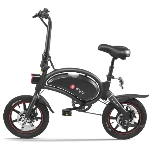 DYU D3+ Ebike 14 Inch 240W Brushless Motor Folding Power Assist Electric Bicycle With App Function - Image 16