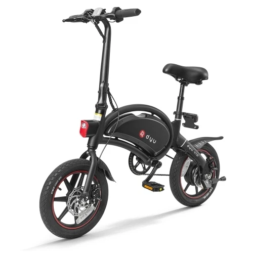 DYU D3+ Ebike 14 Inch 240W Brushless Motor Folding Power Assist Electric Bicycle With App Function - Image 3