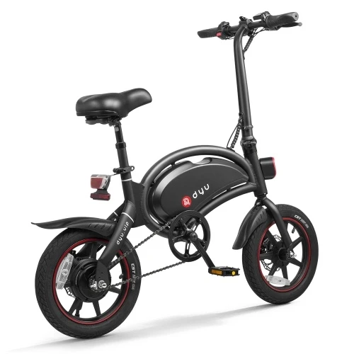 DYU D3+ Ebike 14 Inch 240W Brushless Motor Folding Power Assist Electric Bicycle With App Function - Image 15