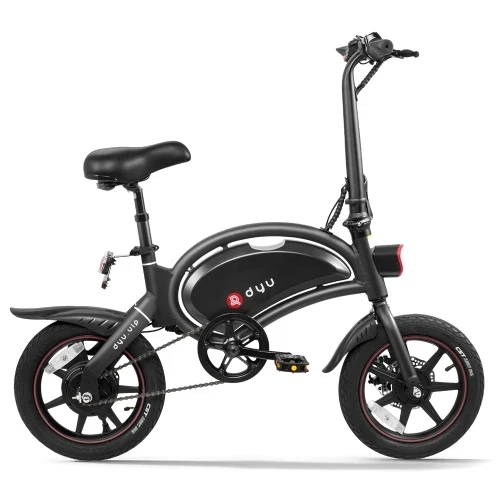 DYU D3+ Ebike 14 Inch 240W Brushless Motor Folding Power Assist Electric Bicycle With App Function