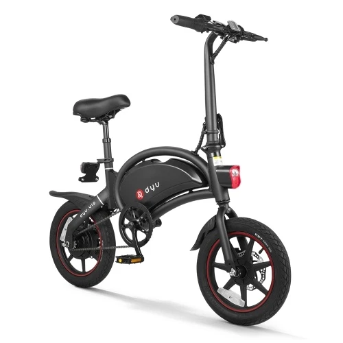 DYU D3+ Ebike 14 Inch 240W Brushless Motor Folding Power Assist Electric Bicycle With App Function - Image 8