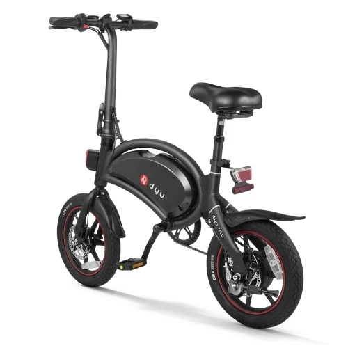DYU D3+ Ebike 14 Inch 240W Brushless Motor Folding Power Assist Electric Bicycle With App Function - Image 13