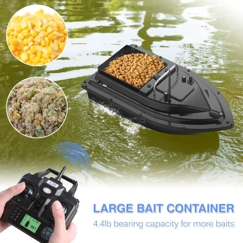 GPS Fishing Bait Boat Wireless Control Automatic Return Bait Boat 400-500M Remote Range 10000mAh Battery 4.4lb Large Bait Container 16 Arbitrary Positioning Points - Image 7