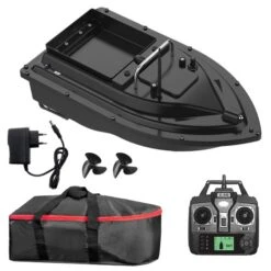 GPS Fishing Bait Boat Wireless Control Automatic Return Bait Boat 400-500M Remote Range 10000mAh Battery 4.4lb Large Bait Container 16 Arbitrary Positioning Points