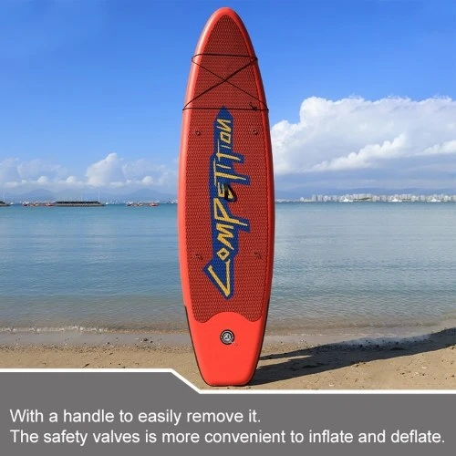 3.2*0.82*0.15M PVC Inflatable Stand-Up Surfboard Seaside Beach Water-skiing Paddle Board Surfing Board - Image 3