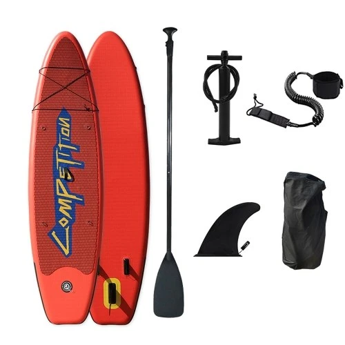3.2*0.82*0.15M PVC Inflatable Stand-Up Surfboard Seaside Beach Water-skiing Paddle Board Surfing Board